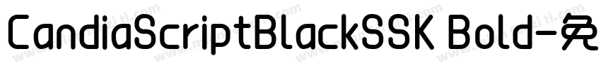 CandiaScriptBlackSSK Bold字体转换